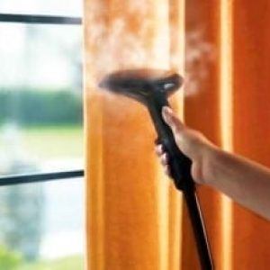 Curtain steam cleaning